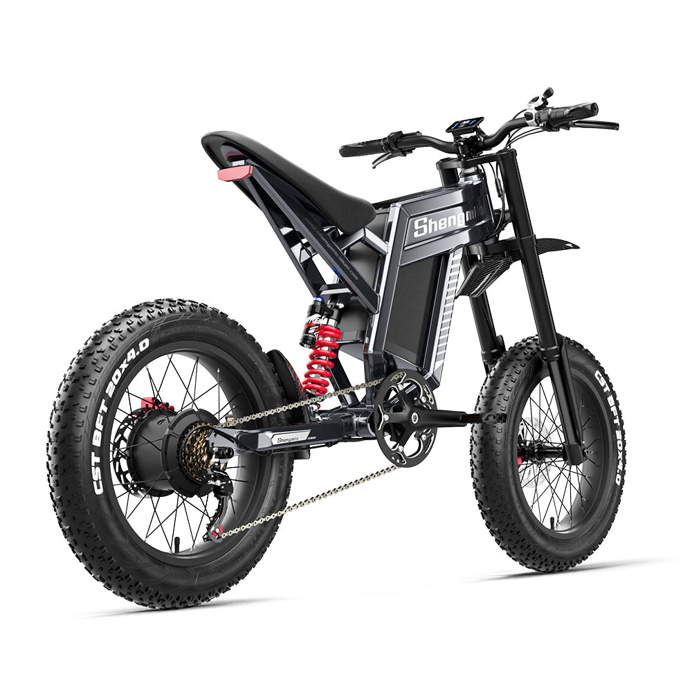 Shengmilo S900 250W 20" Electric Motorcycle 1800Wh All-Terrain Electric Bike 60V 30Ah Battery