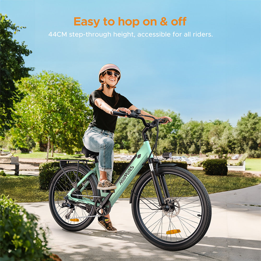 HillMiles MileCity1 250W 26" Electric Trekking Bike 468Wh City E-bike 36V 13Ah Battery