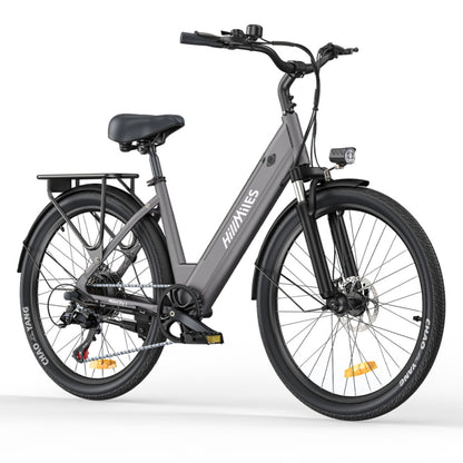 HillMiles MileCity1 250W 26" Electric Trekking Bike 468Wh City E-bike 36V 13Ah Battery