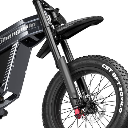 Shengmilo S900 250W 20" Electric Motorcycle 1800Wh All-Terrain Electric Bike 60V 30Ah Battery