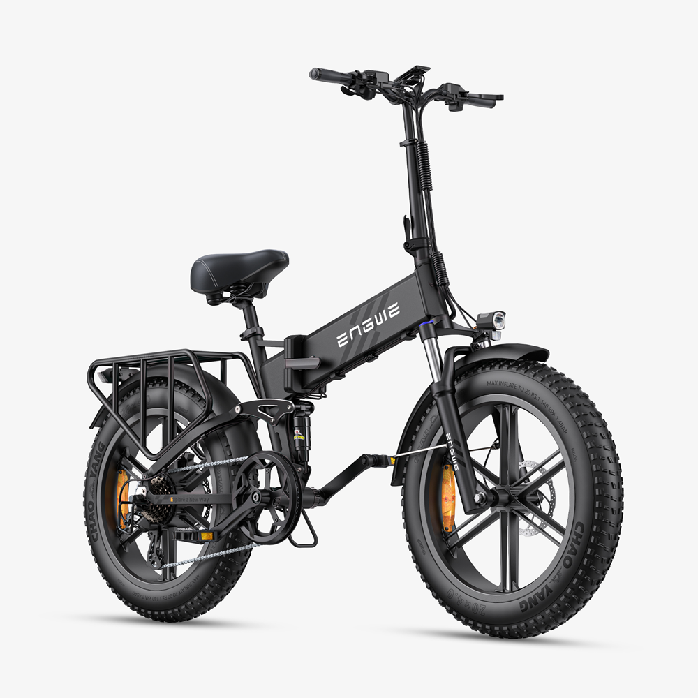 Engwe Engine Pro 2.0 750W 20" Fat Bike Foldable E-Mountain Bike with Torque Sensor 52V 16Ah Battery