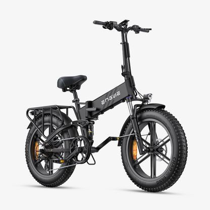 Engwe Engine Pro 2.0 750W 20" Fat Bike Foldable E-Mountain Bike with Torque Sensor 52V 16Ah Battery