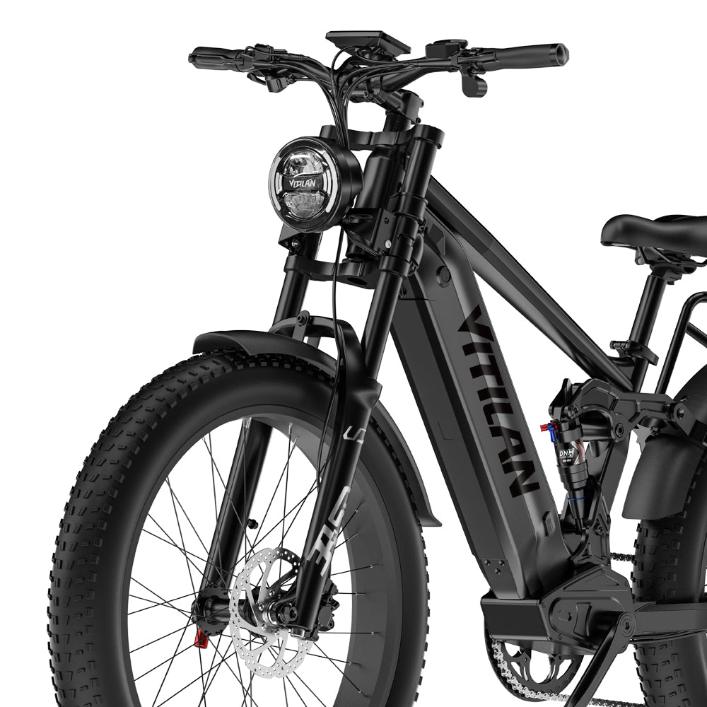 VITILAN T7 PRO 1000W 26" E-Mountain Bike 1040Wh Full Suspension EMTB 52V 20Ah Battery
