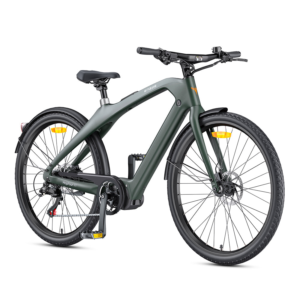 Engwe MapFour N1 PRO 250W Mid-drive Motor 700*42C Carbon Fiber City E-bike 360Wh City Electric Bike Support App [Pre-order]
