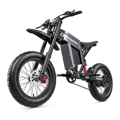 Shengmilo S900 250W 20" Electric Motorcycle 1800Wh All-Terrain Electric Bike 60V 30Ah Battery