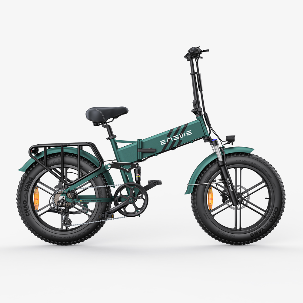 Engwe Engine Pro 2.0 750W 20" Fat Bike Foldable E-Mountain Bike with Torque Sensor 52V 16Ah Battery
