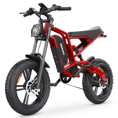 Hidoes B6 1200W 20" Fat Bike Electric Bike 48V 15Ah Battery