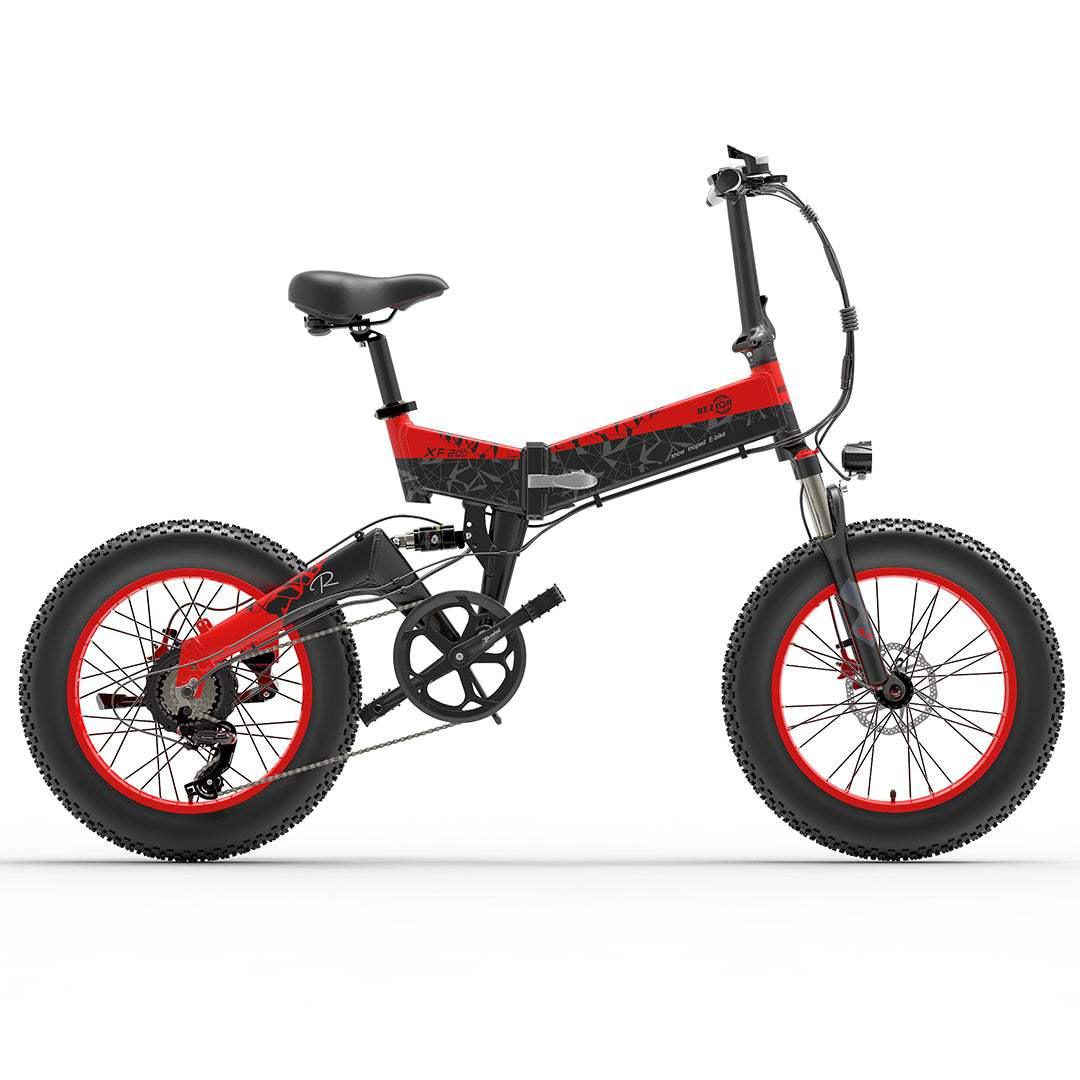 Bezior XF200 1000W 20" Fat Bike Foldable E Mountain Bike EMTB 15Ah E-Bike - Buybestgear