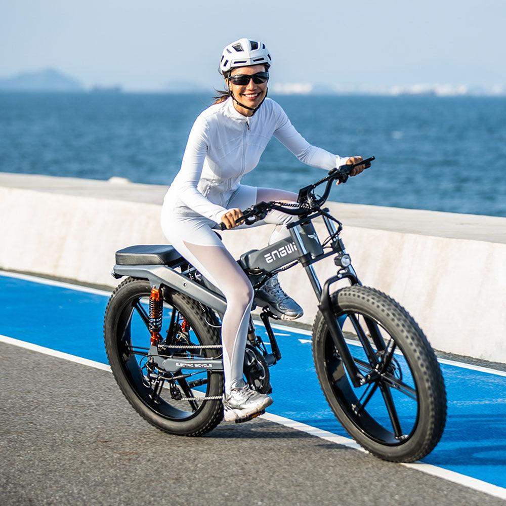 Engwe X26 1000W 26" Fat Bike Foldable E-Mountain Bike Dual Batteries 50km/h 150km - Buybestgear