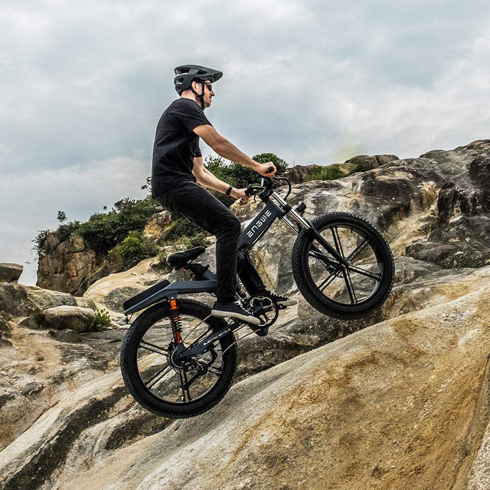 Engwe X26 1000W 26" Fat Bike Foldable E-Mountain Bike Dual Batteries 50km/h 150km - Buybestgear