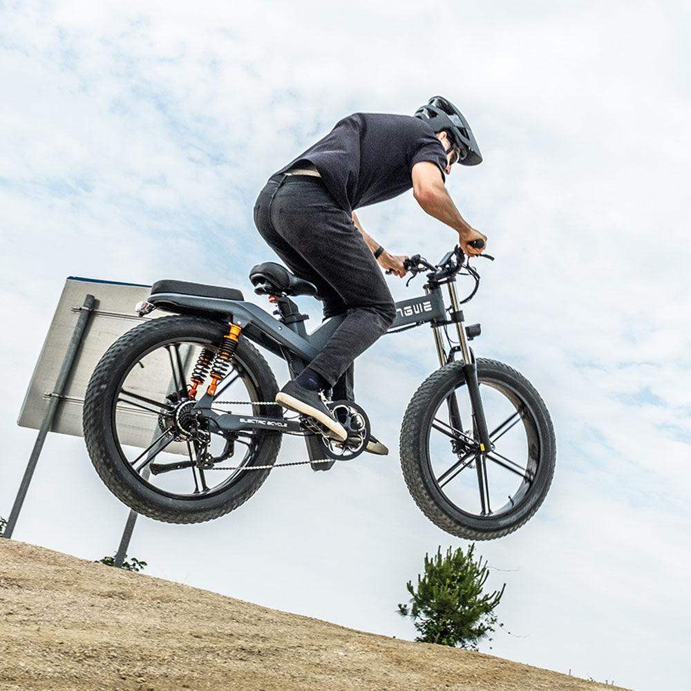 Engwe X26 1000W 26" Fat Bike Foldable E-Mountain Bike Dual Batteries 50km/h 150km - Buybestgear