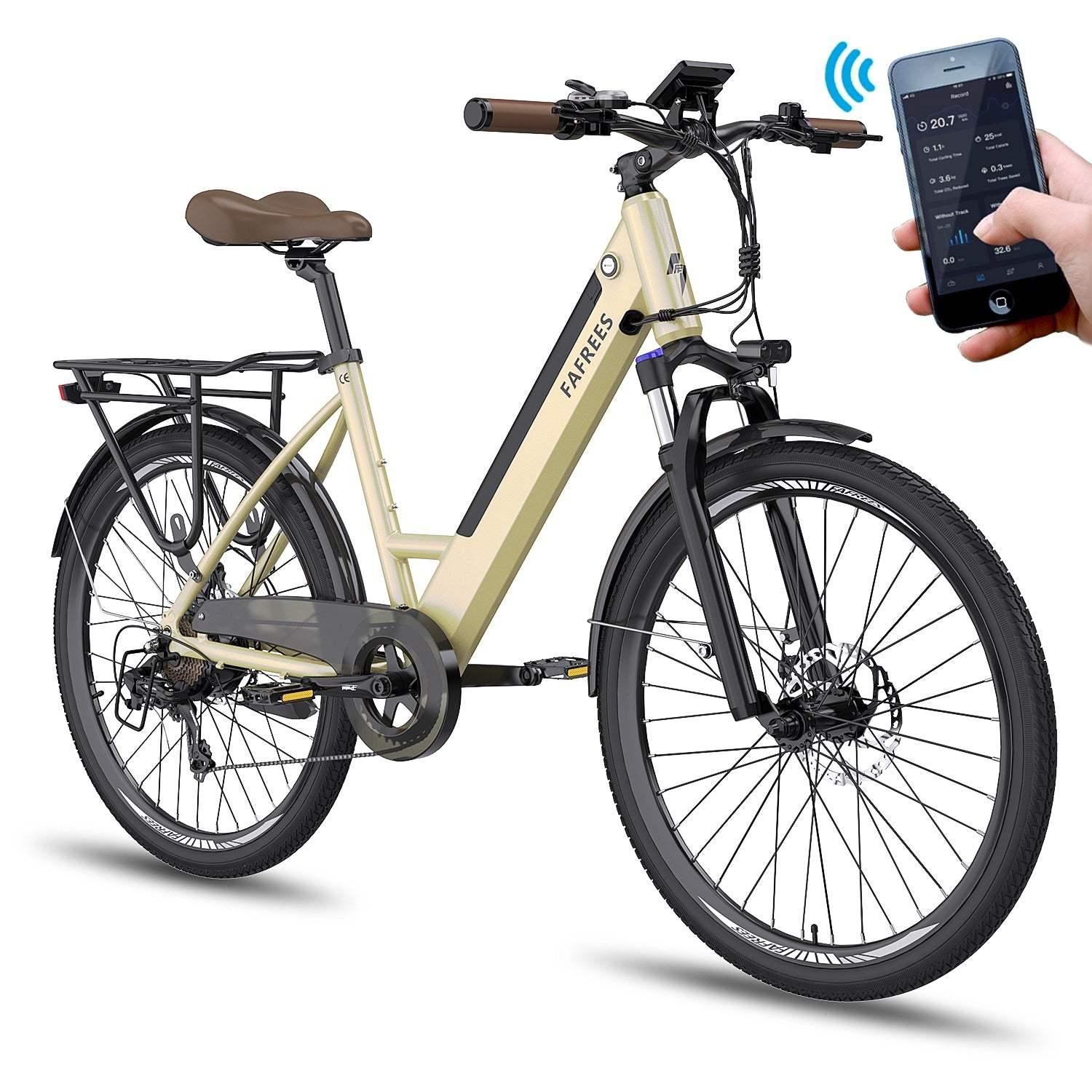 Fafrees F26 Pro 250W 26" Electric Trekking Bike City E-bike 10Ah Support APP - Buybestgear