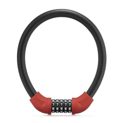 Vakole Bike Lock Steel Five-digit Code Anti-theft 1.72CM Bold Cable Password Lock - [Pre-Order]