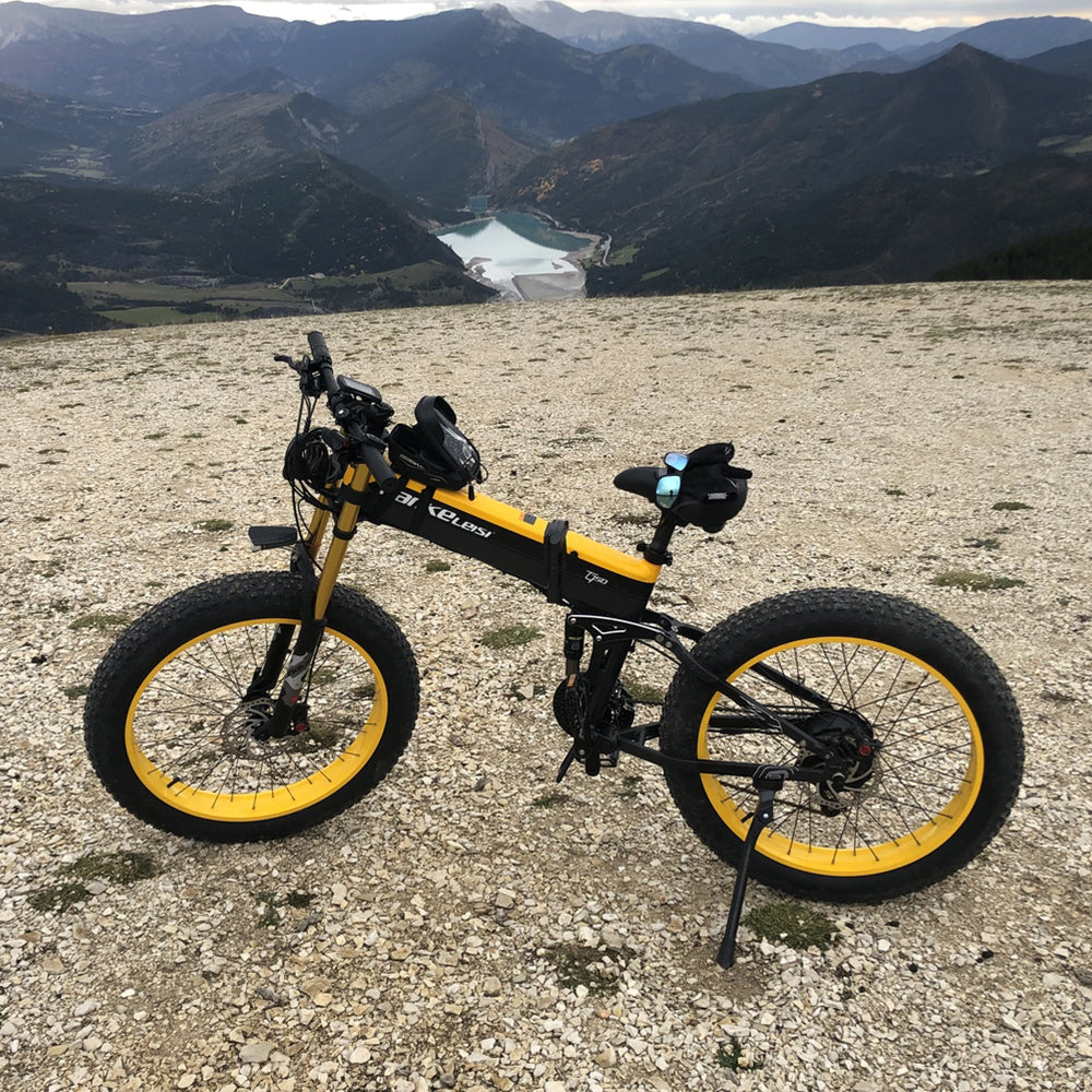 Lankeleisi XT750 Plus 1000W 26" Fat Bike Dual Crown Fork Foldable 17.5Ah E Moutain Bike EMTB